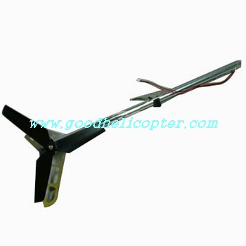 mjx-t-series-t23-t623 helicopter parts tail big pipe + tail blade + LED bar + fixed set - Click Image to Close